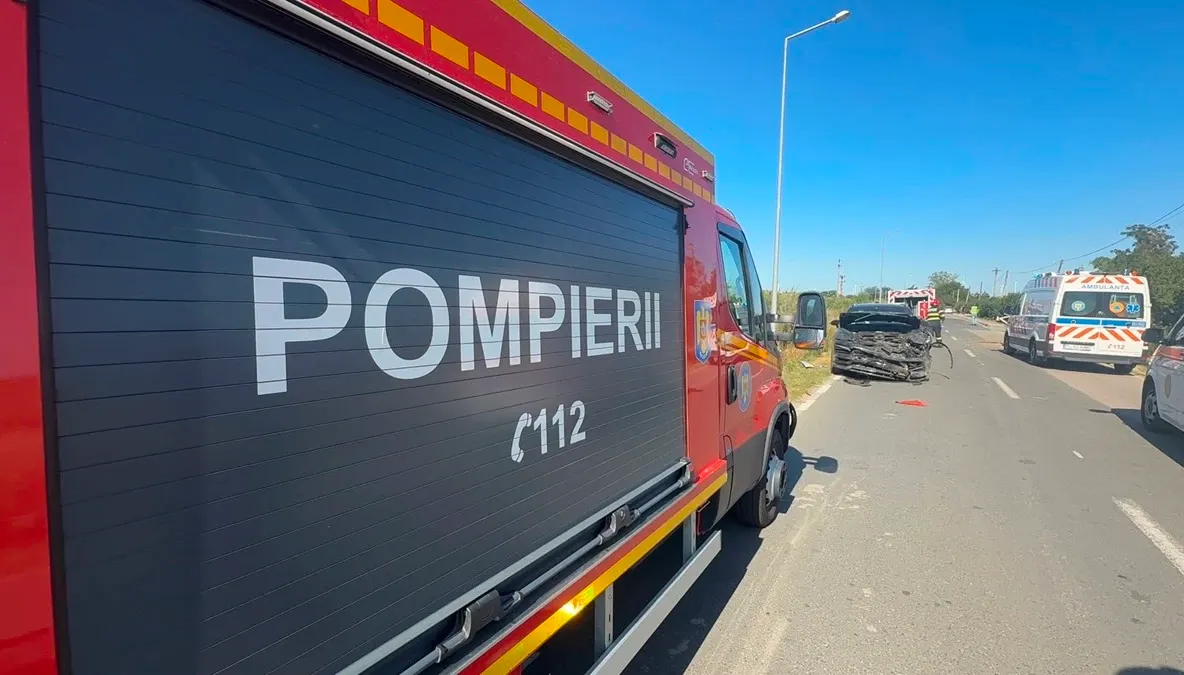 6 răniți în urma coliziunii dintre două autovehicule, pe DN 2B Buzău–Brăila